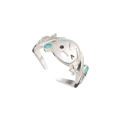 Bague Hatsune Miku Joyful Song sous licence officielle – Argent sterling 925