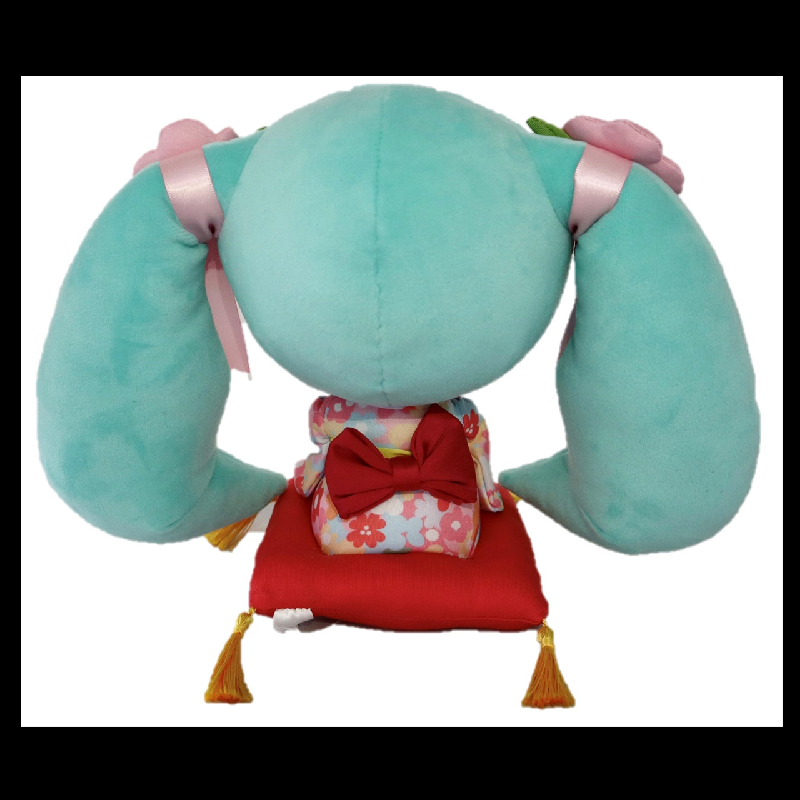 Official New Arrival VOCALOID Hatsune Miku Kimono Sitting Pose Plush Doll