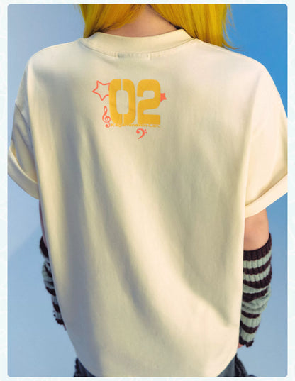 Official Licensed Hatsune Miku Silhouette Graphic T-Shirt – Summer Short-Sleeve Tee