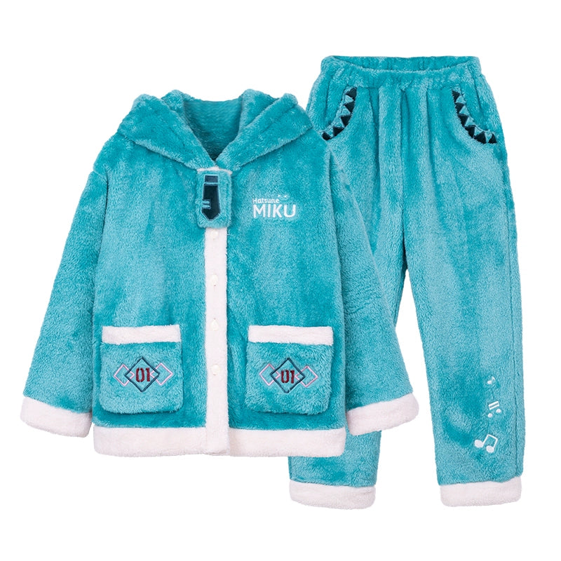 Official Licensed Hatsune Miku Plush Loungewear Set – Soft Cozy Home Outfit