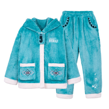 Official Licensed Hatsune Miku Plush Loungewear Set – Soft Cozy Home Outfit