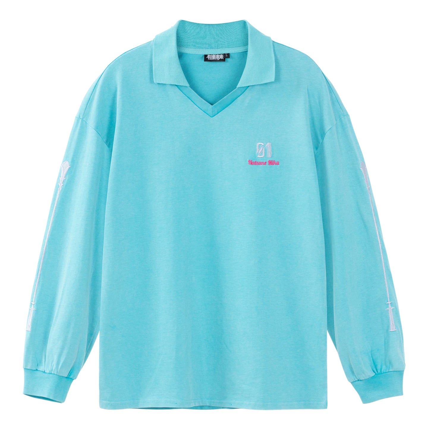 Official Hatsune Miku "With You in the Future" 2025 Concert Loose-Fit Long Sleeve Polo Shirt for Men and Women