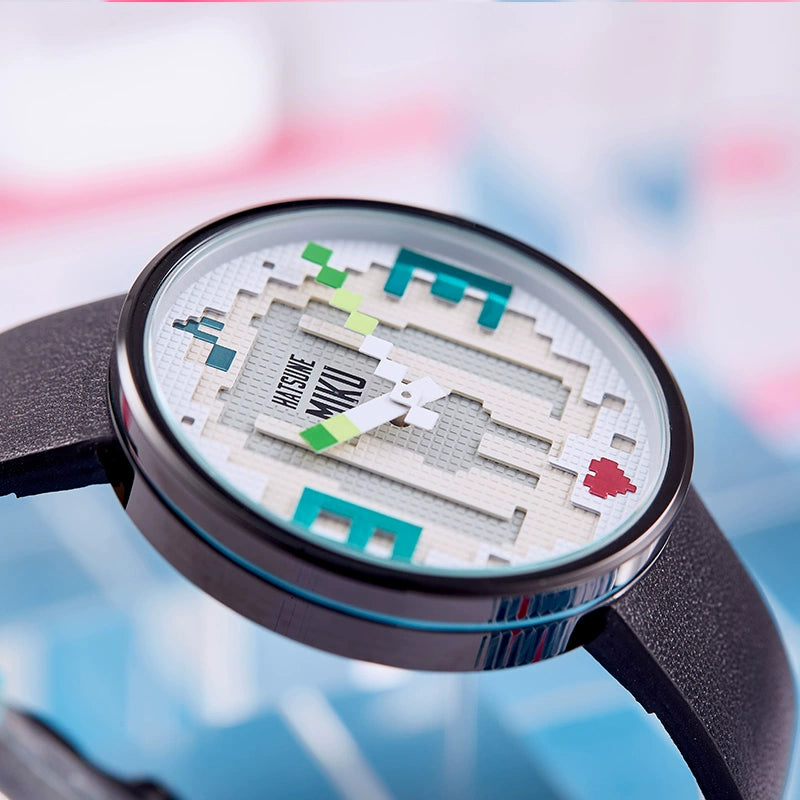 Montre Hatsune Miku, Kagamine Rin et Len Pixel Art sous licence officielle