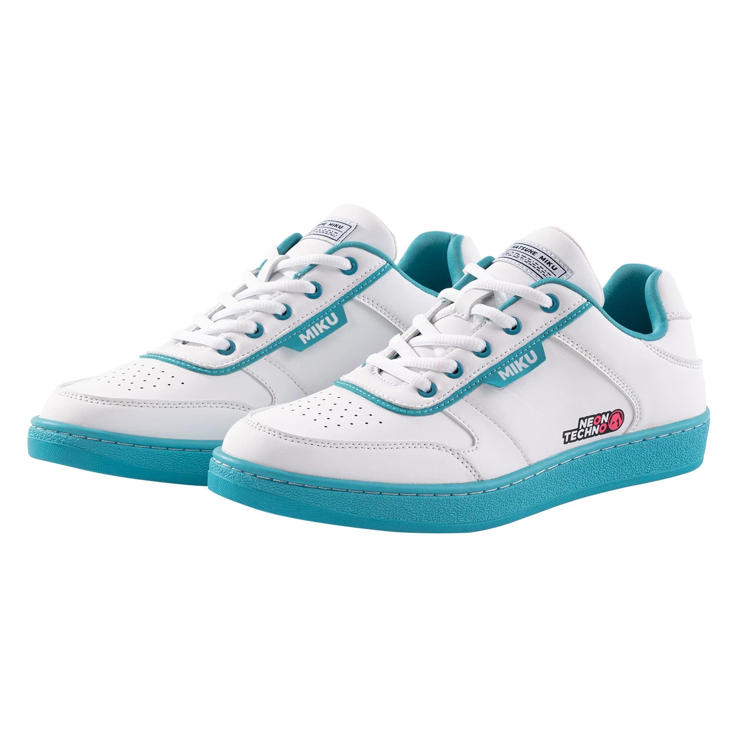 Official Hatsune Miku Neon Electronic Techwear Casual Skate Shoes for Men and Women