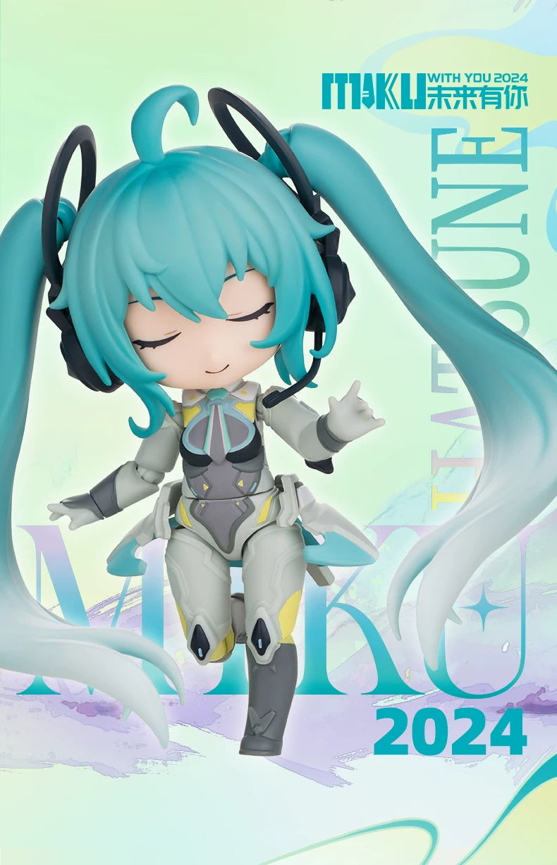 Official Hatsune Miku “Qi Yu Ji Q” – “Mirai With You” Collectible Figure (Buildable, Poseable, Multi-Jointed Articulation)