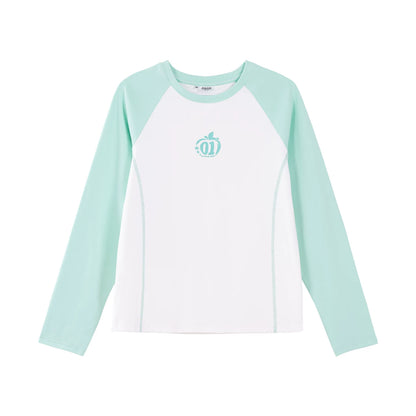 Official Hatsune Miku Y2K Ice Candy Color Block Long Sleeve Crewneck Top