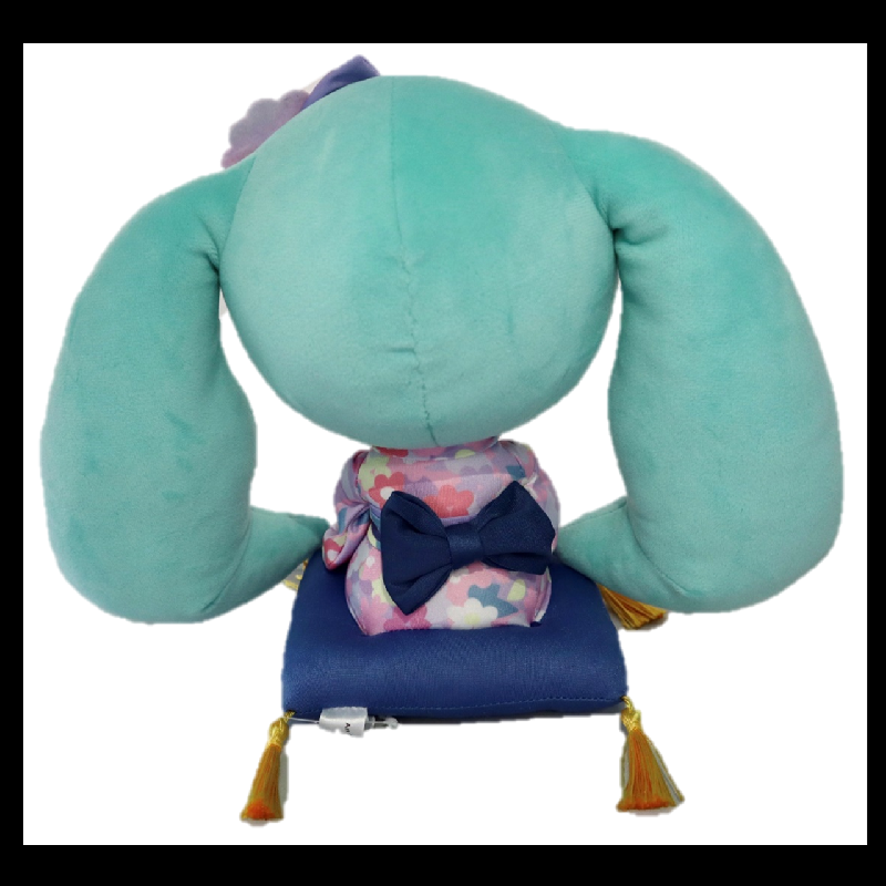 Official New Arrival VOCALOID Hatsune Miku Kimono Sitting Pose Plush Doll
