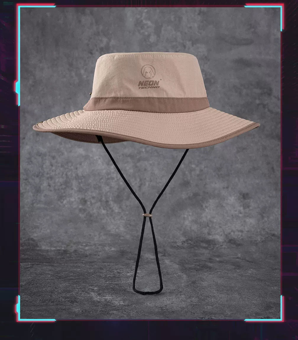 Official Hatsune Miku Neon EDM Bucket Hat, Sun Protection Outdoor Hiking Hat