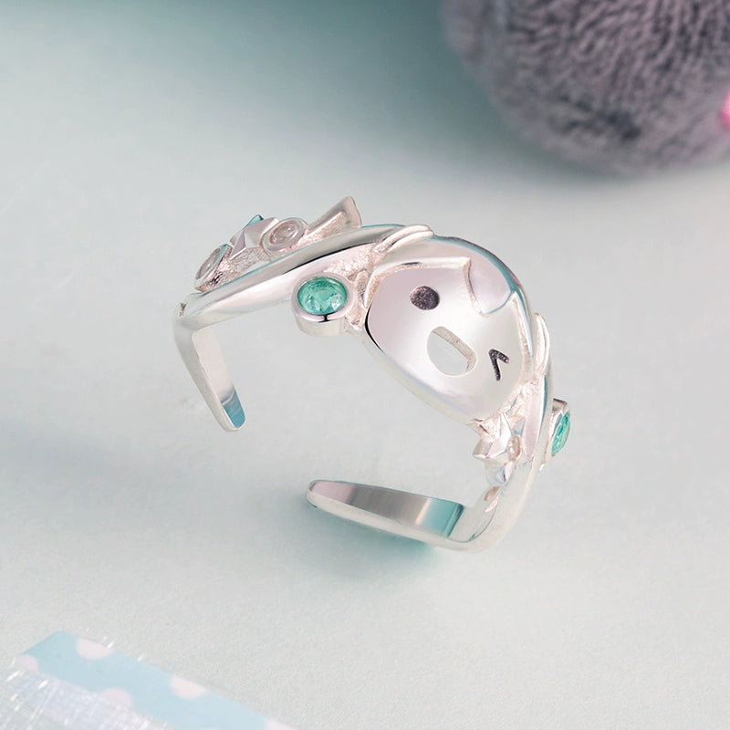 Bague Hatsune Miku Joyful Song sous licence officielle – Argent sterling 925