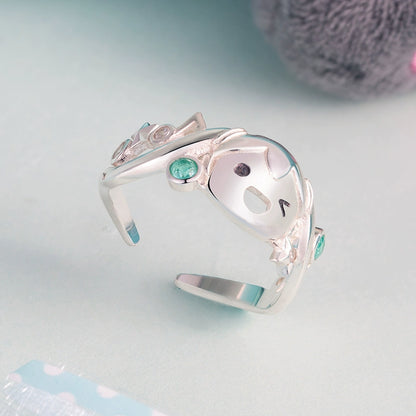 Bague Hatsune Miku Joyful Song sous licence officielle – Argent sterling 925