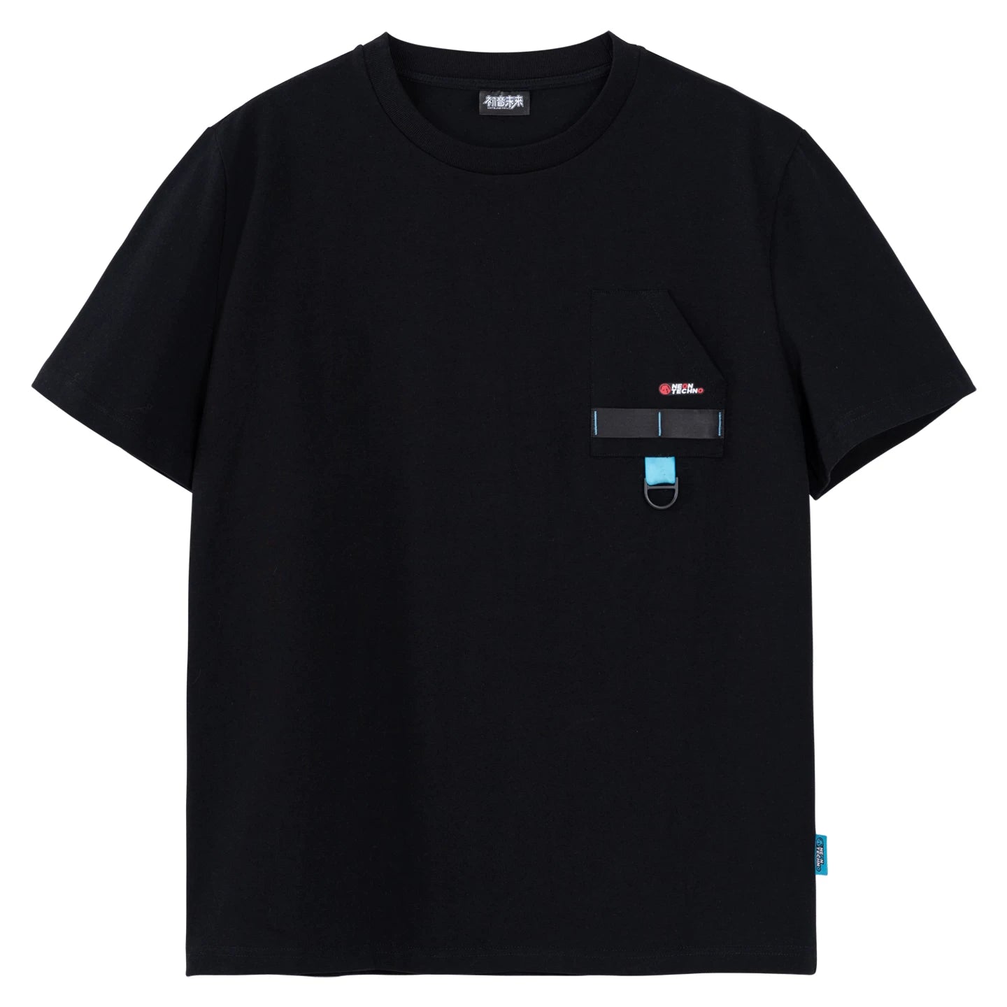 Official Hatsune Miku Neon EDM Cotton Short Sleeve T-Shirt, Unisex Everyday Top
