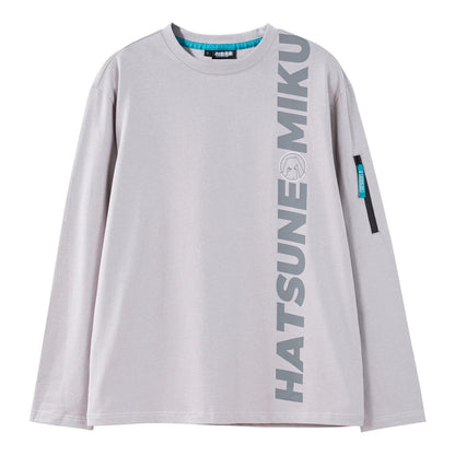 Official Hatsune Miku Neon Electronic Music Series Long Sleeve Base Layer Top – Oversized Unisex Fit