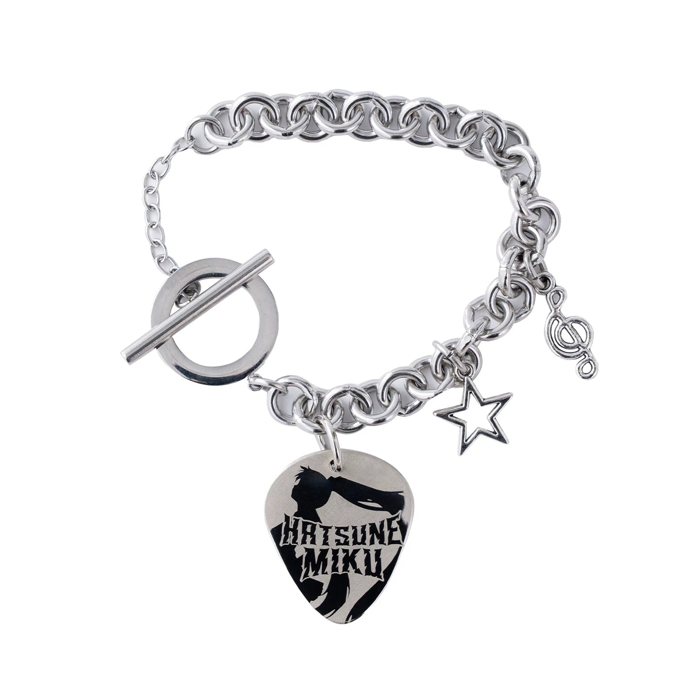 [Pre-Order, Ships Within 30 Days] Official Hatsune Miku Rock Future Vintage Metal Bracelet, Hip-Hop Inspired Wrist Accessory