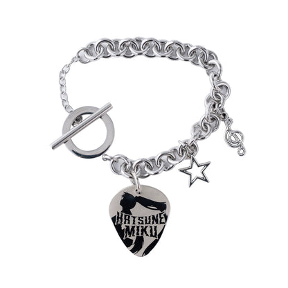 [Pre-Order, Ships Within 30 Days] Official Hatsune Miku Rock Future Vintage Metal Bracelet, Hip-Hop Inspired Wrist Accessory