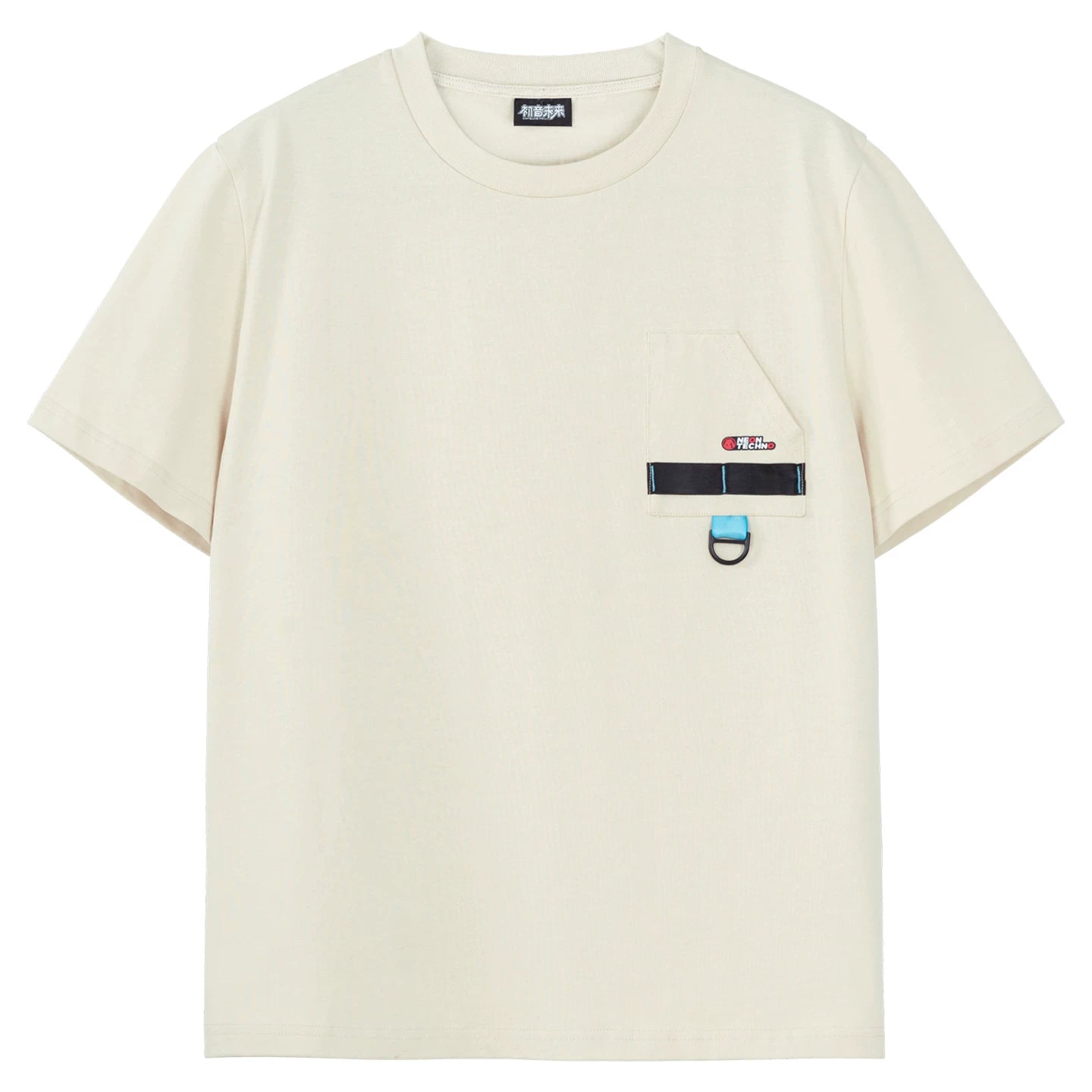 Official Hatsune Miku Neon EDM Cotton Short Sleeve T-Shirt, Unisex Everyday Top