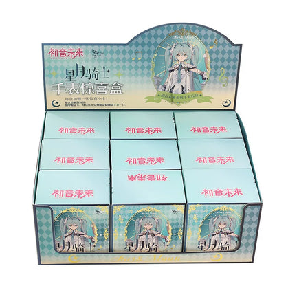 Officially Licensed Hatsune Miku Starry Moon Knight Series Watch Blind Box - Random Box or Opened & Confirmed Style