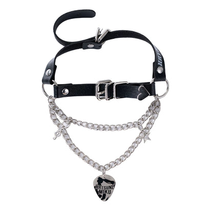 Official Hatsune Miku Rock Future Punk Necklace for Women, Choker & Leg Accessory