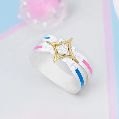 Officially Licensed Hatsune Miku Vintage Style 925 Sterling Silver Ring – Inner Circumference 61mm