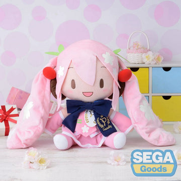Hatsune Miku Sakura Miku Bow – 27cm Medium Plush Toy