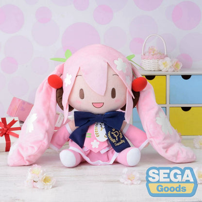 Hatsune Miku Sakura Miku Bow – 27cm Medium Plush Toy