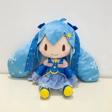 Hatsune Miku Snow Miku (Starry Sky) 2017 Reissue  – 27cm Medium Plush Toy
