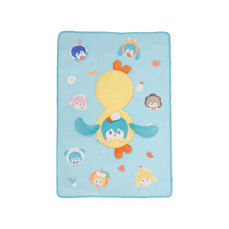 Officially Licensed Hatsune Miku 2-in-1 Plush Pillow & Blanket – Authentic Merchandise