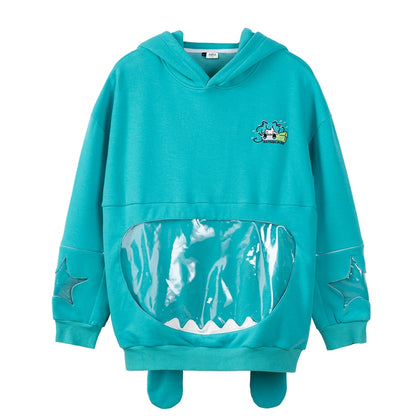 Hatsune Miku Bite-Style Graphic Oversized Hooded Hoodie – Ita Style