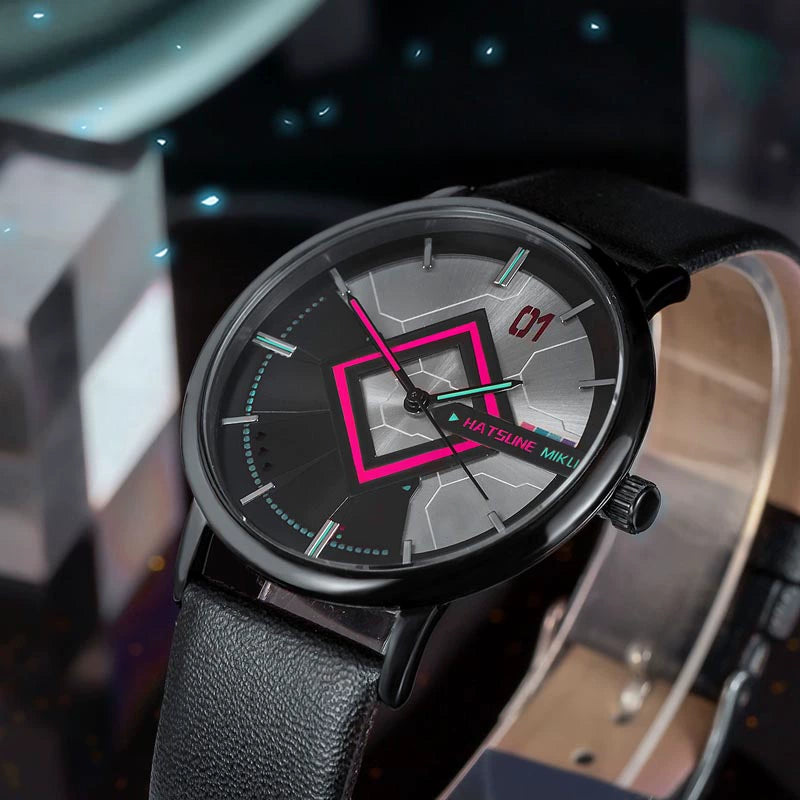 Officially Licensed Hatsune Miku Song of the Future Slim Quartz Watch