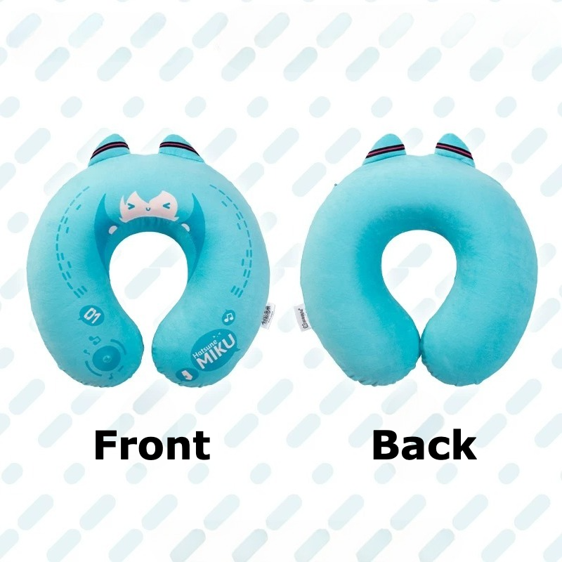 Official Hatsune Miku Memory Foam U-Shaped Neck Pillow – Detachable, Perfect for Naps