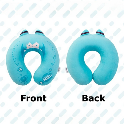 Official Hatsune Miku Memory Foam U-Shaped Neck Pillow – Detachable, Perfect for Naps