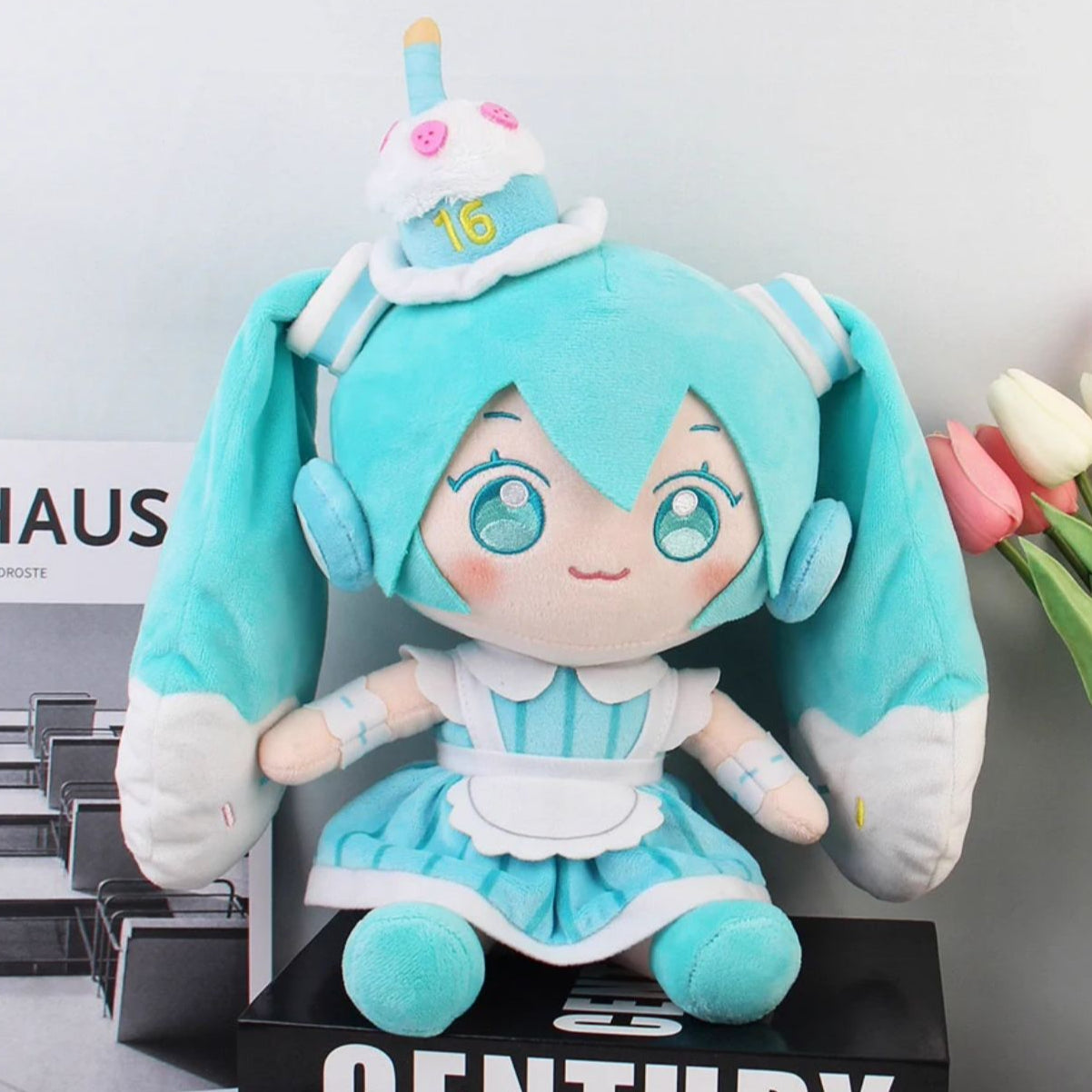 Offiziell lizenziertes Hatsune Miku mittelgroßes Kuchen-Plüschtier