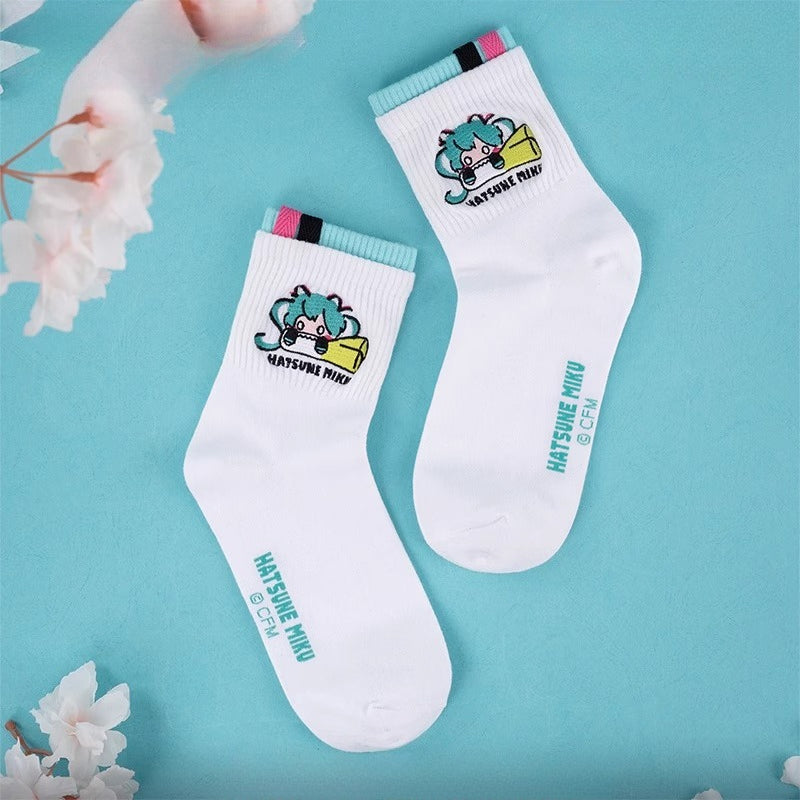 Hatsune Miku Breathable Crew Athletic Socks