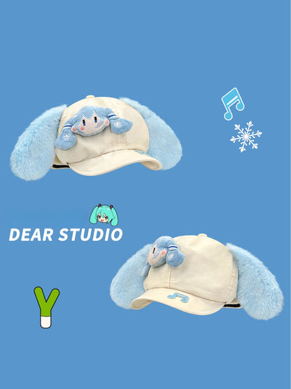 Hatsune Miku Plush Ears Newsboy Cap