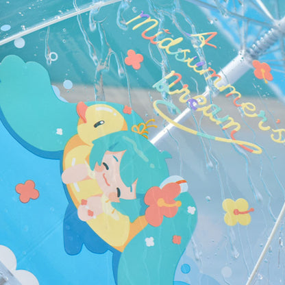 Offiziell lizenzierter transparenter Hatsune Miku-Regenschirm 