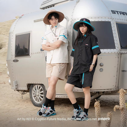 Official Hatsune Miku Neon EDM Bucket Hat, Sun Protection Outdoor Hiking Hat