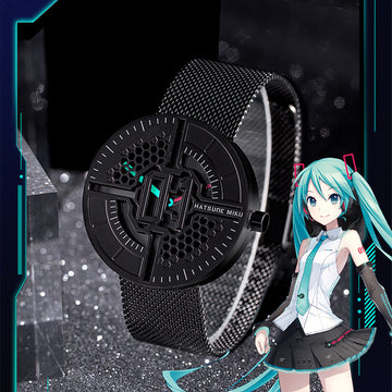Officially Licensed Hatsune Miku Metal Sonata Waterproof Quartz Wristwatch