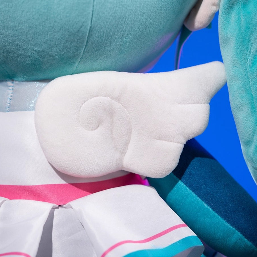 Hatsune Miku Synthwave Wings Sitting  – 40cm Large Plush Toy