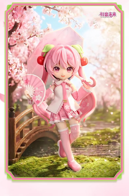 Official Hatsune Miku Qiyuji Series – Cherry Blossom Miku Articulated Collectible Figure
