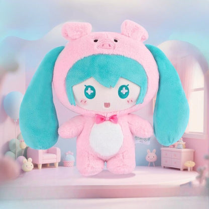 Official Hatsune Miku Animal Cosplay Series Plush Dolls | Cute Soft Sweet High-Look Companion Doll for Home Decor