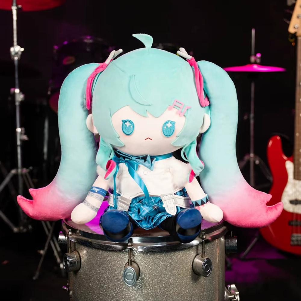 Official Hatsune Miku Plush Doll with Interchangeable Expressions