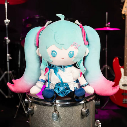 Official Hatsune Miku Plush Doll with Interchangeable Expressions