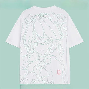 Hatsune Miku Oversized Short Sleeve T-Shirt – Crew Neck