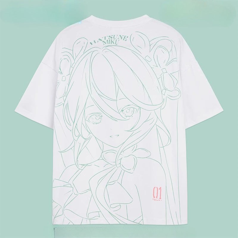 Hatsune Miku Oversized Short Sleeve T-Shirt – Crew Neck