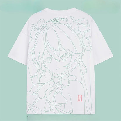 Hatsune Miku Oversized Short Sleeve T-Shirt – Crew Neck