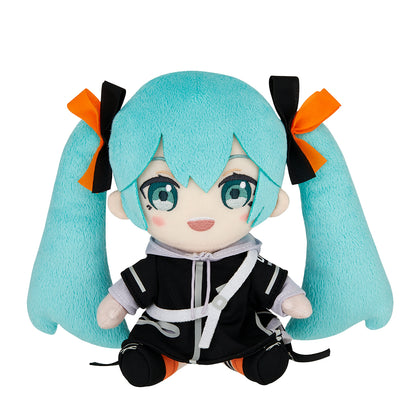 Official Hatsune Miku Punk Style Plush Doll 18cm – Fashion Anime Character Soft Toy