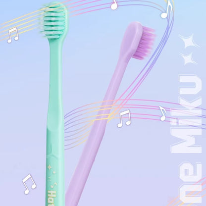 Official Hatsune Miku Rhythm Series Adult Toothbrush – Ultra-Fine Soft Bristles, Wide Head for Gum Care