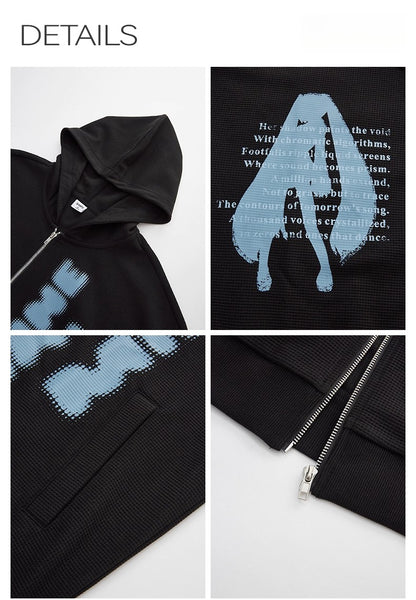 Hatsune Miku Collaboration Jacket – Oversized Casual Fit