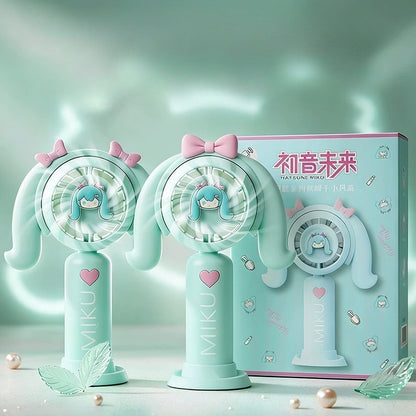 Hatsune Miku Portable USB Rechargeable Handheld Mini Fan