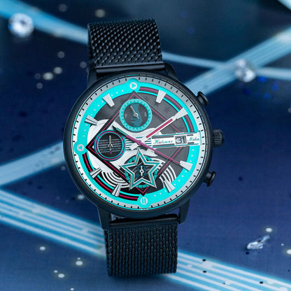 Offiziell lizenzierte Hatsune Miku Electric Strings Resonance Solarbetriebene Uhr