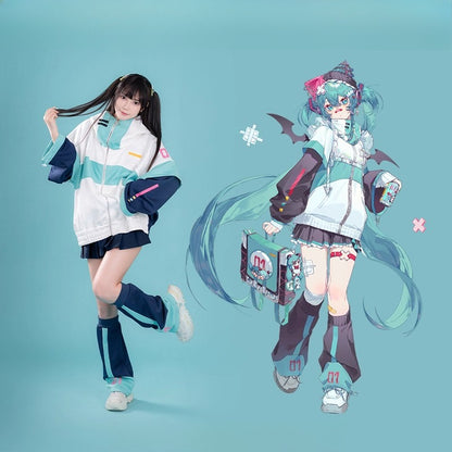 Hatsune Miku Future Rhythm Hooded Jacket – Autumn / Winter(No Socks Included)